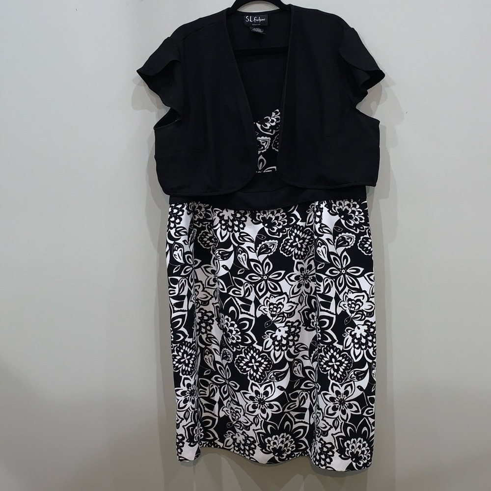 Black and white dress
